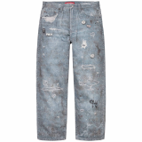 Supreme Classic Parallax Printed Distressed Casual Jeans
