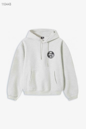 Stussy Fashion Couple Stamp Pattern Printed Hooded Sweatshirt