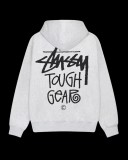 Stussy Classic Logo Printed Drawstring Hoodie Sweatshirt