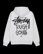 Stussy Classic Logo Printed Drawstring Hoodie Sweatshirt