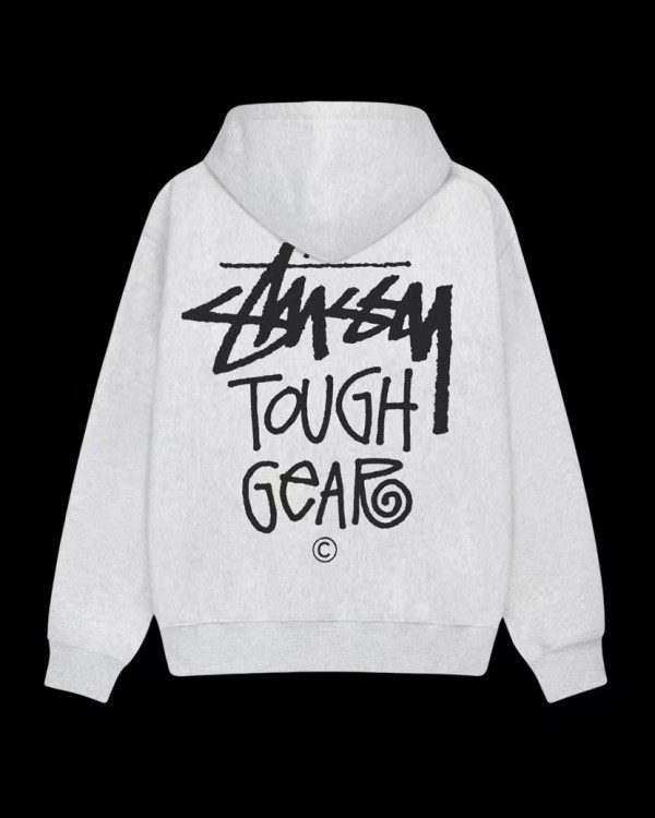 Stussy Classic Logo Printed Drawstring Hoodie Sweatshirt