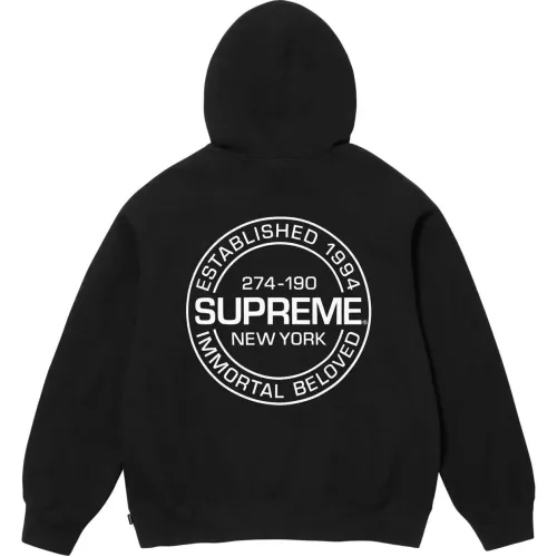 Supreme Classic Logo Letter Printed Hooded Casual Sweatshirt