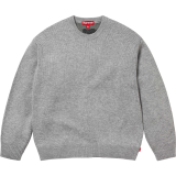 Supreme New Fashion Color Contrast Logo Jacquard Round Neck Sweater