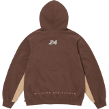 Supreme Classic Embroidered Logo Color Blocked Hooded Sweatshirt