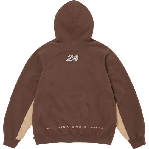 Supreme Classic Embroidered Logo Color Blocked Hooded Sweatshirt