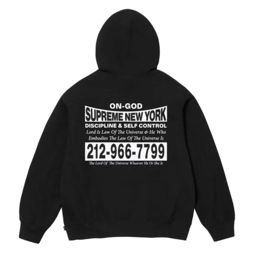 Supreme New Classic Logo Letter Printed Hooded Sweatshirt