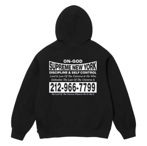 Supreme New Classic Logo Letter Printed Hooded Sweatshirt