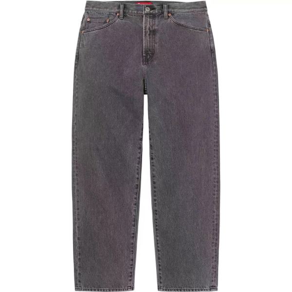 Supreme High Street Retro Washed Outdated Casual Jeans