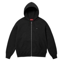 Supreme New Classic Hooded Zipper Sweatshirt Unisex Casual Versatile Sports Coat