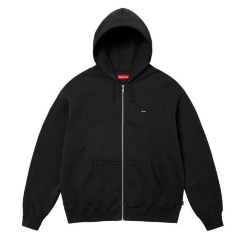Supreme New Classic Hooded Zipper Sweatshirt Unisex Casual Versatile Sports Coat