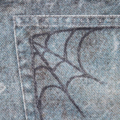 Supreme Classic Parallax Printed Distressed Casual Jeans