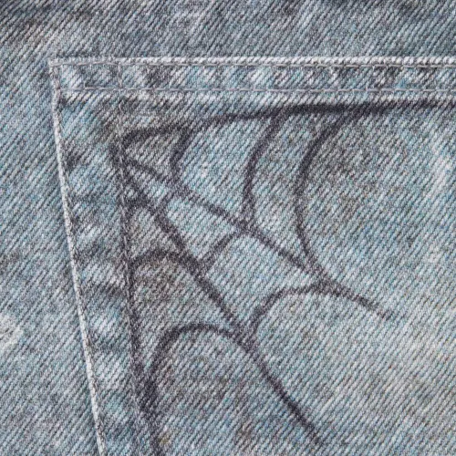 Supreme Classic Parallax Printed Distressed Casual Jeans