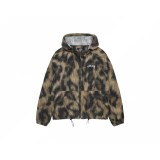 Stussy Fashion Fur Printed Soft Shell Hoodie Jacket