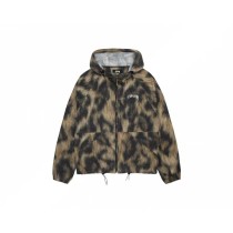 Stussy Fashion Fur Printed Soft Shell Hoodie Jacket
