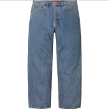Supreme High Street Retro Washed Outdated Casual Jeans