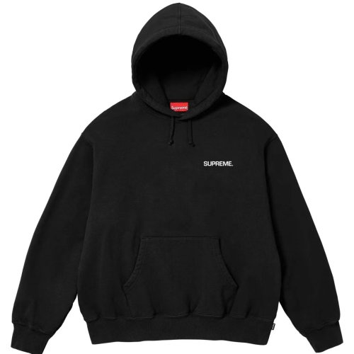 Supreme Classic Logo Letter Printed Hooded Casual Sweatshirt