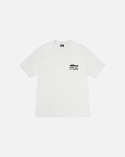 Stussy Classic Foam Letter Printed Round Neck Short Sleeve T-shirt
