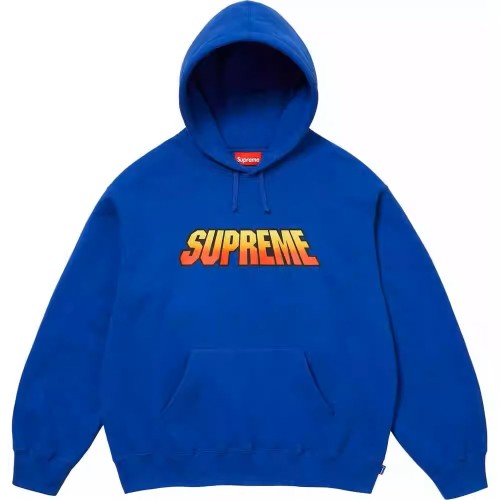 Supreme Classic Gradient Logo Hooded Casual Sweatshirt