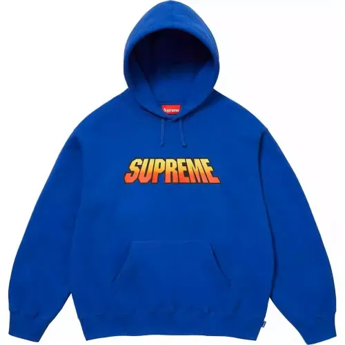Supreme Classic Gradient Logo Hooded Casual Sweatshirt