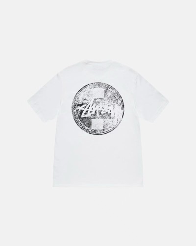 Stussy Fashion Retro Stamp Printed Round Neck Short Sleeve T-shirt