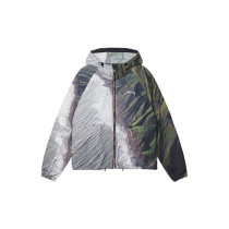 Stussy Fashion Hill Coastline Full Print Submachine Jacket Zipper Hoodie Coat