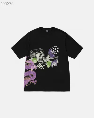 Stussy Fashion Color Dice Printed Short Sleeve Unisex Casual T-shirt
