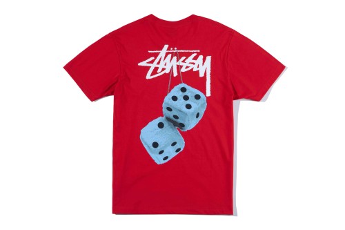 Stussy Fashion Dice Printed Short Sleeve Unisex Casual T-shirt
