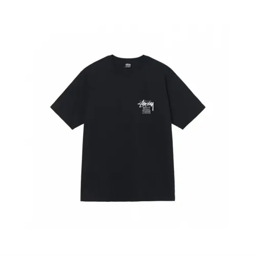 Stussy Fashion Logo Bear Printed Short Sleeve Unisex Casual T-shirt