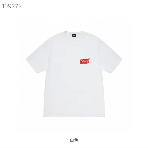 Stussy Fashion Retro Cola Logo Printed Short Sleeve Unisex Casual T-shirt