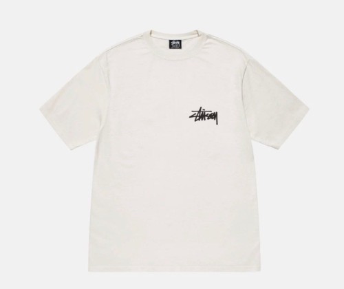 Stussy Fashion Retro Phone Logo Printed Short Sleeve Unisex Casual T-shirt