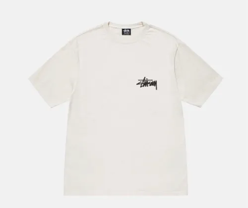 Stussy Fashion Retro Phone Logo Printed Short Sleeve Unisex Casual T-shirt