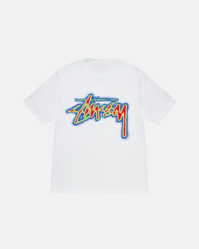 Stussy Classic Heat Sensing Logo Printed Short Sleeve Couple Casual Round Neck T-shirt
