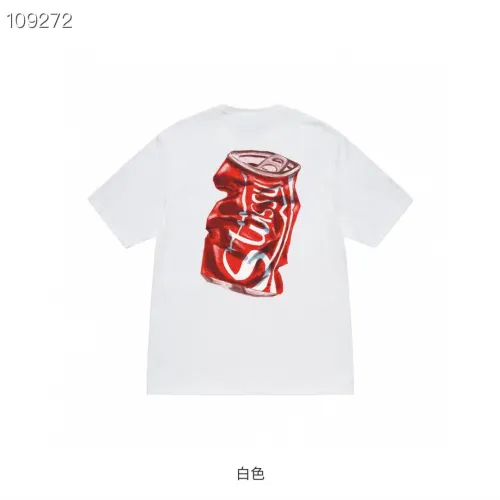 Stussy Fashion Retro Cola Logo Printed Short Sleeve Unisex Casual T-shirt