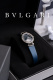 Bvlgari New Women's Inlaid Silk Leather Strap Quartz Watch