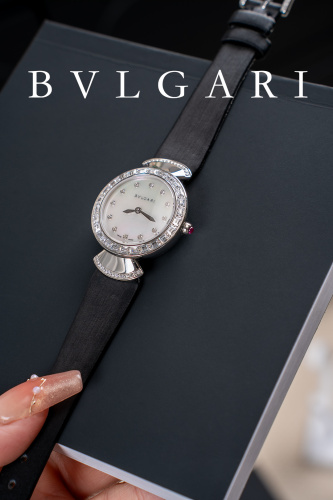 Bvlgari New Women's Inlaid Round Quartz Watch