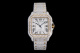 Cartier Fashion Full Diamond English Watch Couple Automatic Watch