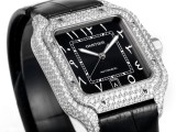 Cartier Sandus Full Diamond Belt Automatic Mechanical Watch