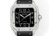 Cartier Sandus Classic Men's Full Diamond Automatic Mechanical Watch