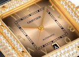 Cartier Sandus Full Diamond Belt Automatic Mechanical Watch