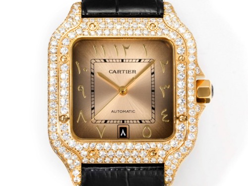 Cartier Sandus Full Diamond Belt Automatic Mechanical Watch