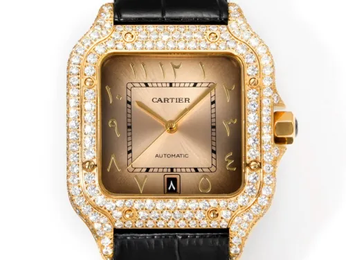 Cartier Sandus Full Diamond Belt Automatic Mechanical Watch