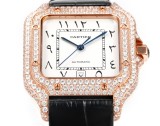 Cartier Sandus Full Diamond Belt Automatic Mechanical Watch