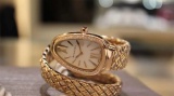 Bvlgari New Fashion Diamond Set Serpentine Quartz Watch