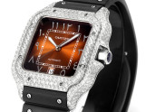 Cartier Sandus Classic Men's Full Diamond Automatic Mechanical Watch