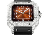Cartier Sandus Classic Men's Full Diamond Automatic Mechanical Watch