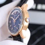 JAEGER-LECOULTRE Men's Time Zone Gradient Dial Leather Strap Watch