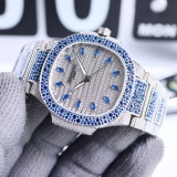 Patek Philippe Nautilus Series Women's Full Diamond Automatic Mechanical Quartz Watch