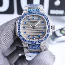 Patek Philippe Nautilus Series Women's Full Diamond Automatic Mechanical Quartz Watch