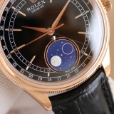 Rolex Cellini Men's Moon Phase Automatic Mechanical Watch