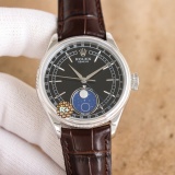 Rolex Cellini Men's Moon Phase Automatic Mechanical Watch